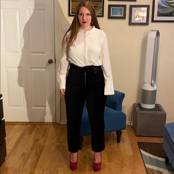 IRO Rome Pant in black velvet sz 40 (large) - Picture 6 of 13